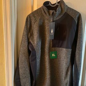 NEW Spyder Sweatshirt Jacket Grey Men Size XL